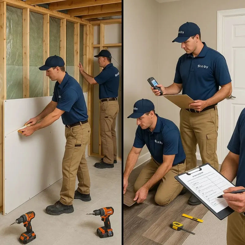 Repairs and Reconstruction process in Fussels Corner, FL
